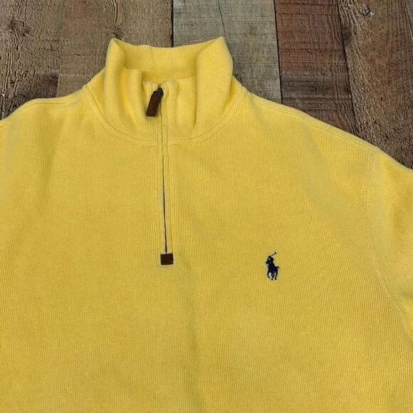 Polo by Ralph Lauren Mens 1/4 Zip Pullover Sweater Men’s Sz M - Picture 2 of 5